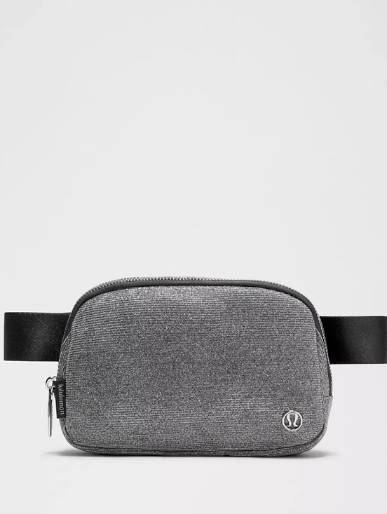 lululemon athletica Handbags - Lululemon Glitter Everywhere Belt Bag 1L Dark Silver Graphite Gray